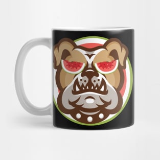 'Bulldog Watermelon' Funny Watermelon Dog Lover Mug